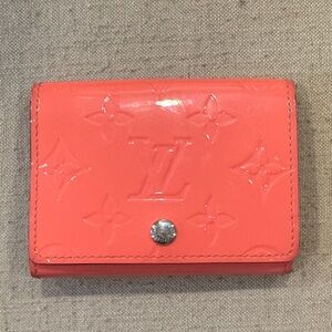 Louis Vuitton Pink Embossed Card Holder